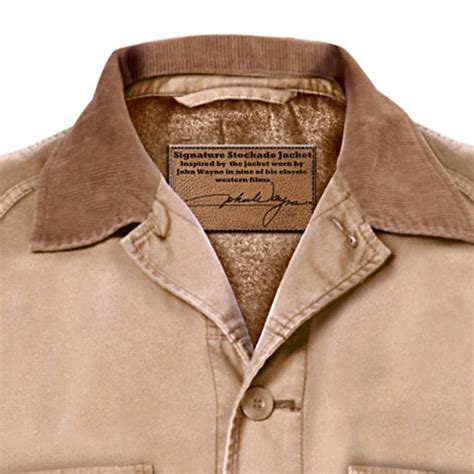 john wayne signature western style stockade mens replica jacket cotton|john wayne stockade men's jacket.